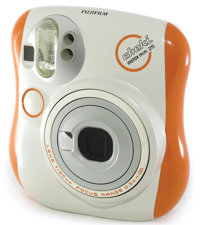 10201 | instax mini 25 (01) cheki  orange / white (02)
