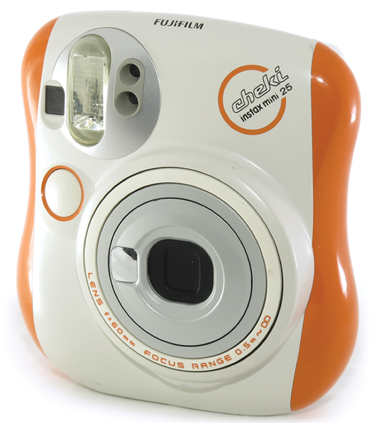 10201 | instax mini 25 (01) cheki  orange / white (02)