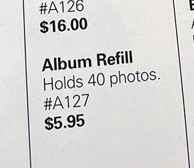 30041 | Photo Album #A127 Refill