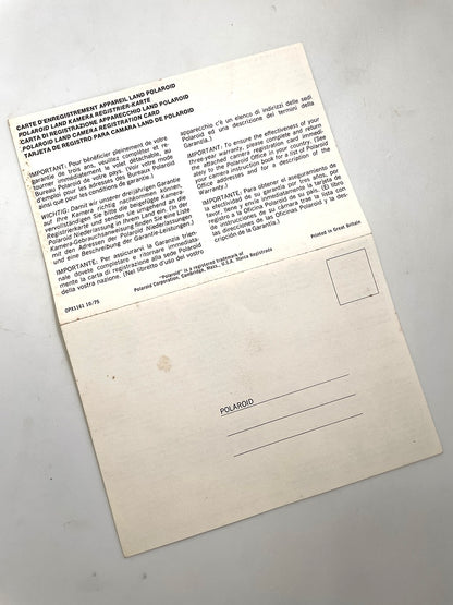 40111 | reg card land camera | OPX1161 10/75