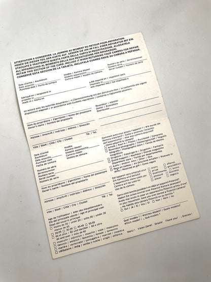 40111 | reg card land camera | OPX1161 10/75