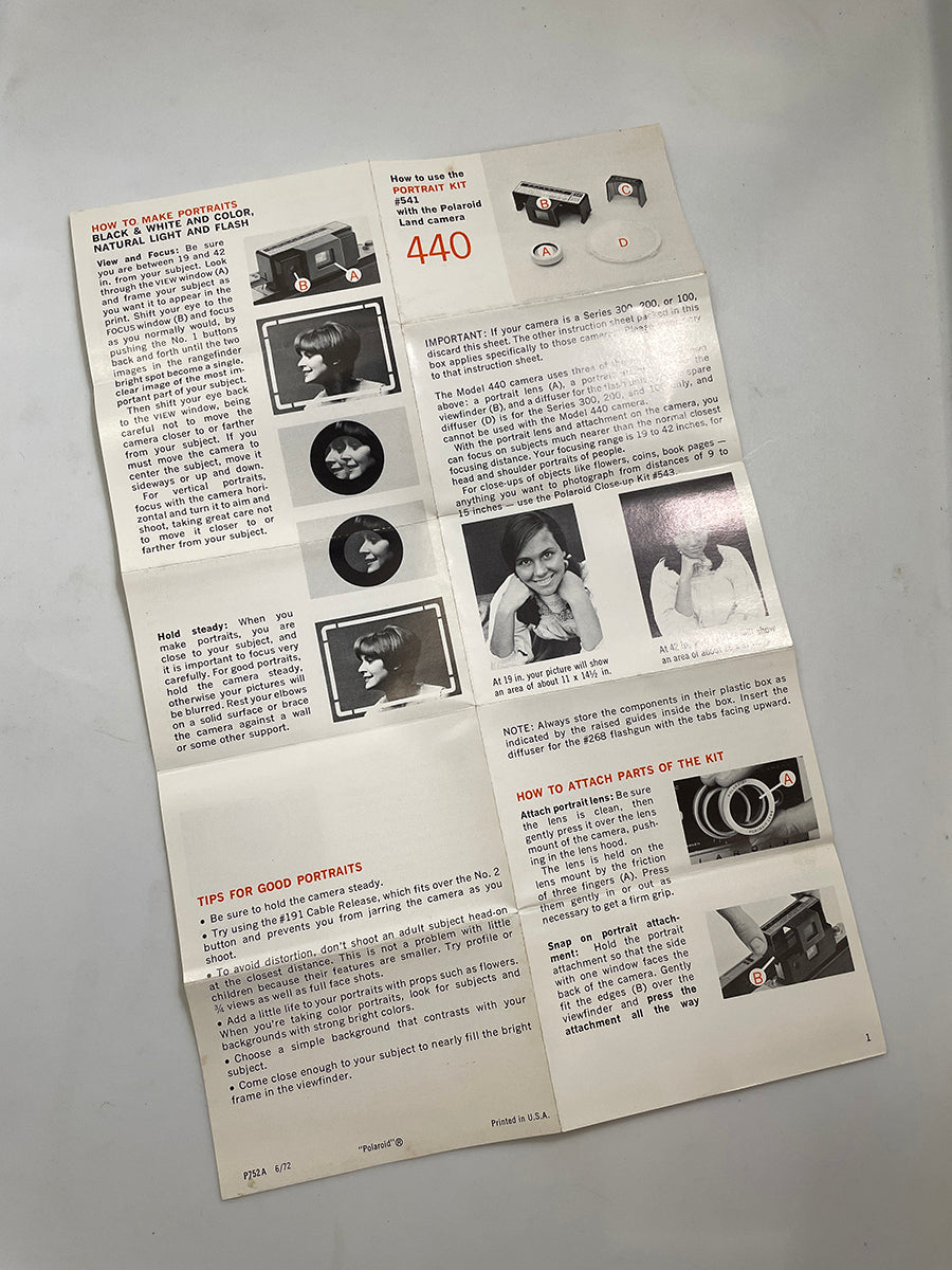 40112 | packfilm_z #541 portrait kit | P752A 6/72