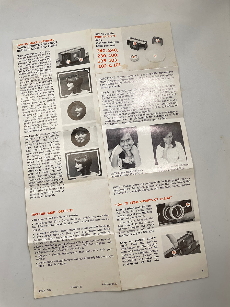 40112 | packfilm_z #541 portrait kit | P722A 6/72