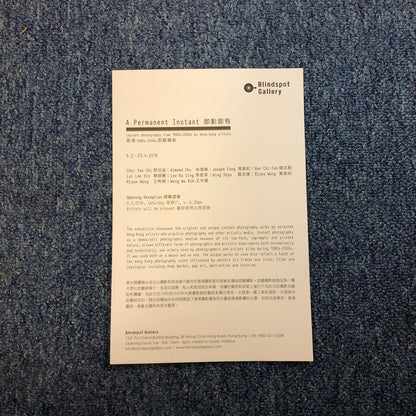 exhibition | 2016 A Permanent Instant: instant photography from 1980s-2000s by Hong Kong artists - HONG KONG