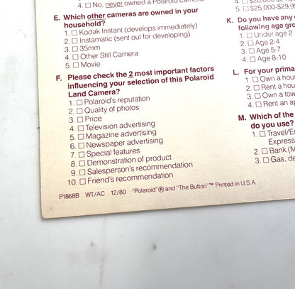 40111 | reg card (01) | P1868B WT/AC