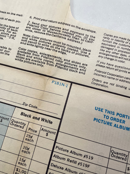 40111 | copy order mailer | P181N-1