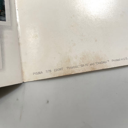 40112 | SX-70-sonar onestep (01) | P1536A 7/78 DA/WT