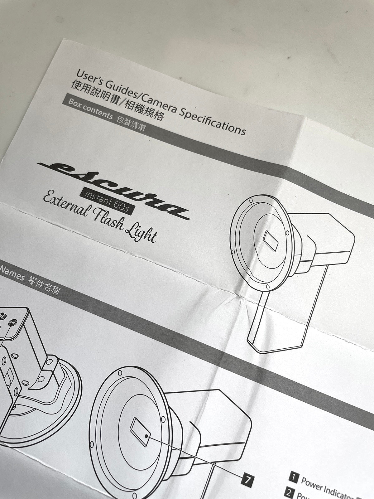 40133 | escura instant60s ext flash user’s guides | ES60F-EN-TC-2019-01