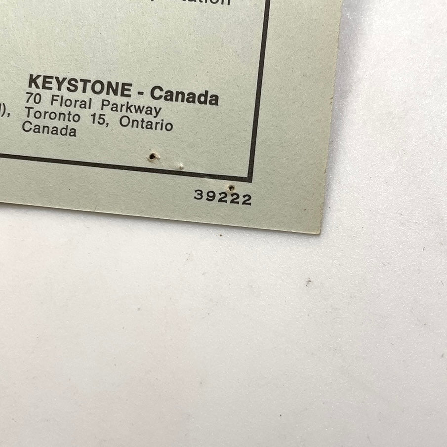 40113 | keystone warranty card | 39222