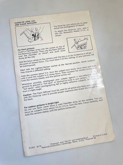 40112 | SX-70_z accessory kit (boxset) | P1065 8/74