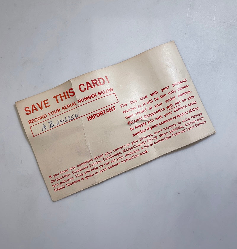 40111 | reg card 005 save this card