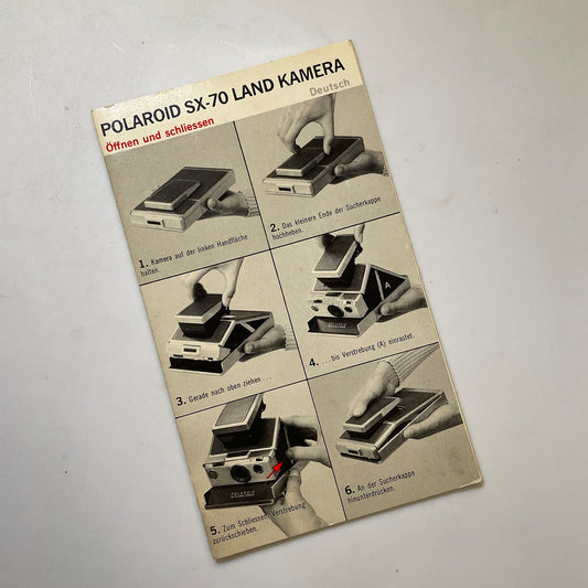 40112 | SX-70 opening and closing deutsch | PX1022 3/74