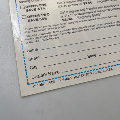 40111 | copy coupon - save up to 55% | P1195E 3/80