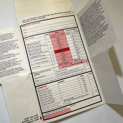 40111 | copy order mailer | P181G-1