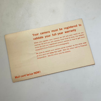 40111 | reg card - save this card (red letter)