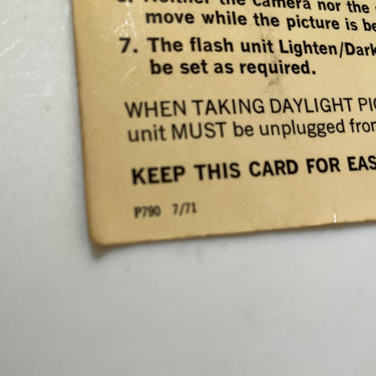 40111 | important flash picture guide | P790 7/71