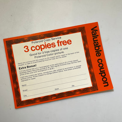 40111 | valuable coupon - 3 copies free | P1091