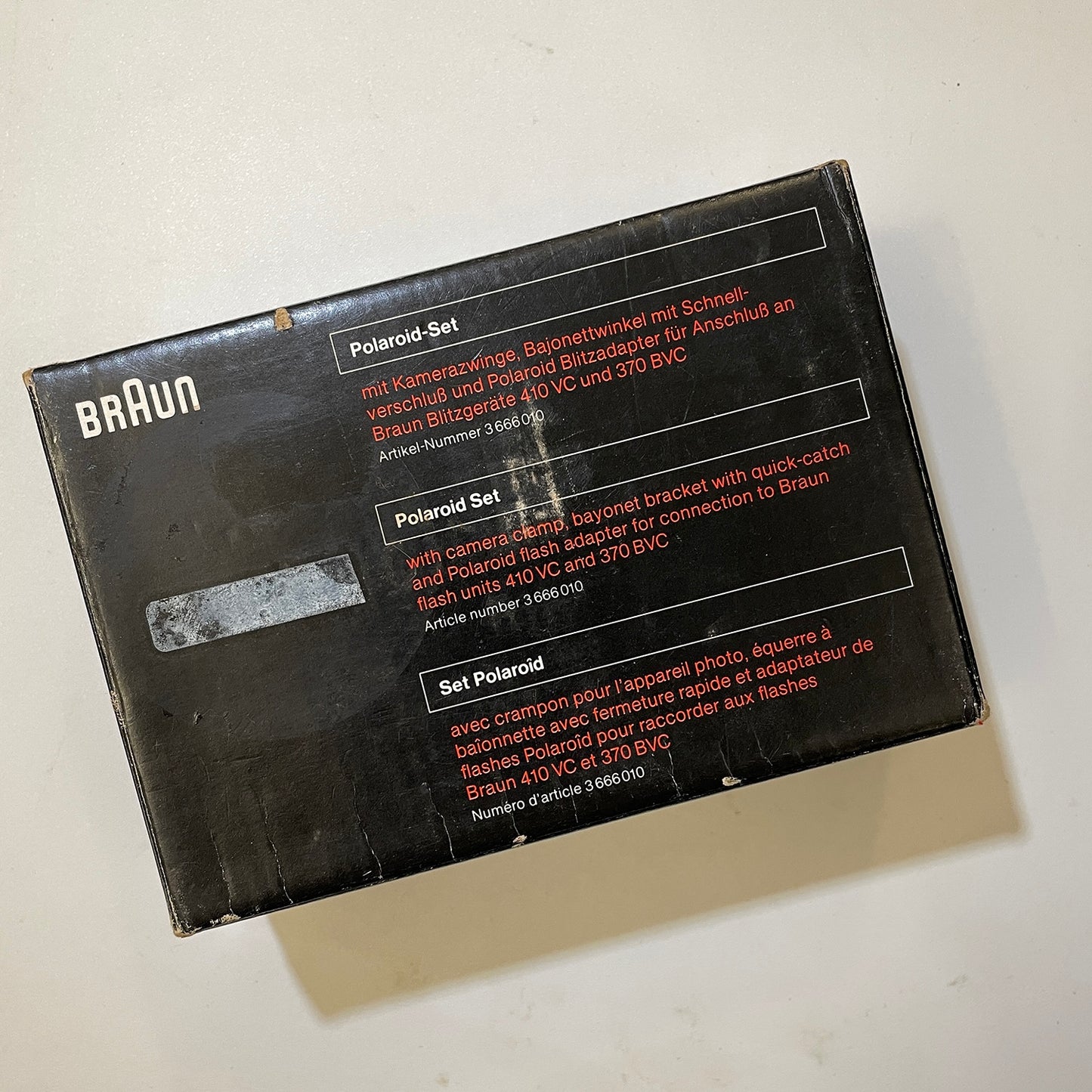 30325 | Braun Polaroid-set to 410VC / 370BVC