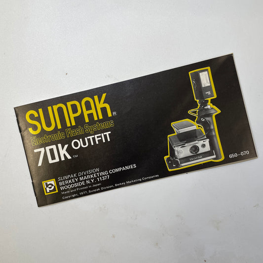 40112 | SX-70_z flash sunpak 70K (black cover)