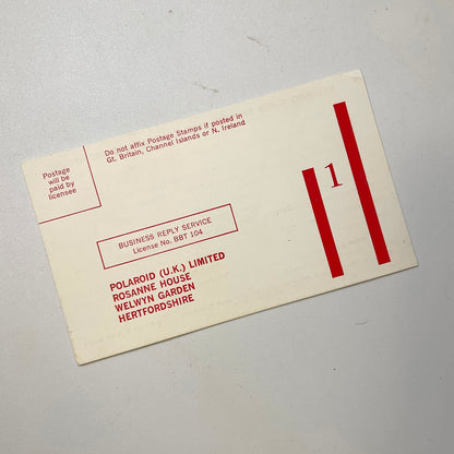 40111 | packfilm super swinger reg card | OPX676 12/71