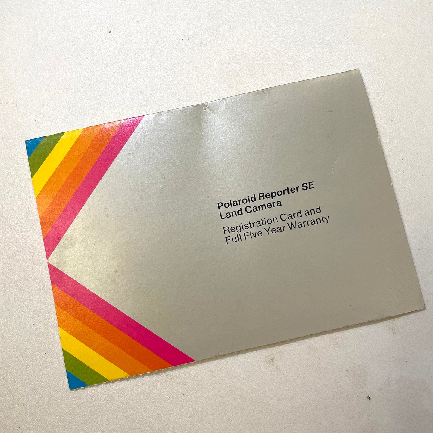 40111 | packfilm reporter SE reg card | P1261 1/77