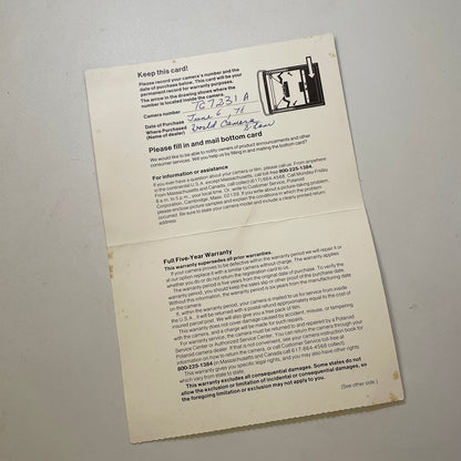 40111 | packfilm reporter SE reg card | P1261 1/77