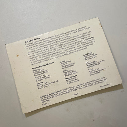 40111 | packfilm reporter SE reg card | P1261 1/77