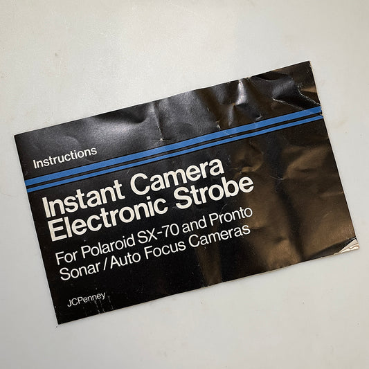 40112 | SX-70_z flash JCpenny  Instant camera electronic strobe