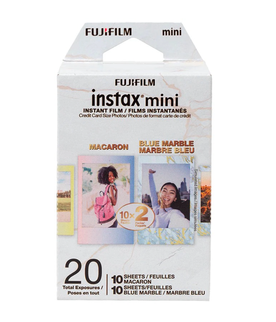20202 | instax mini 2x macaron + blue marble