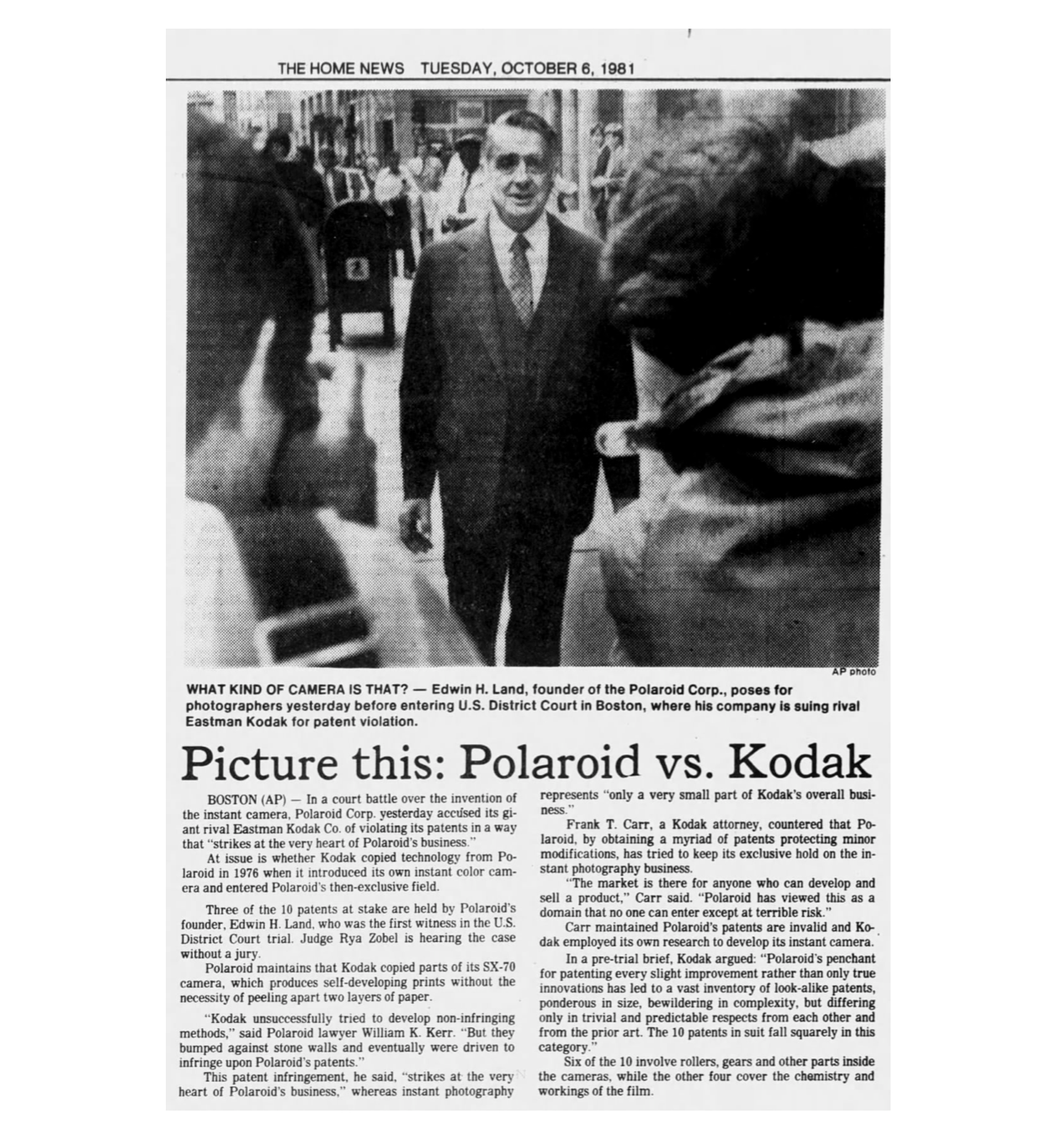 40051 | central new jerrsey - picture this: polaroid vs kodak 1981-10-06