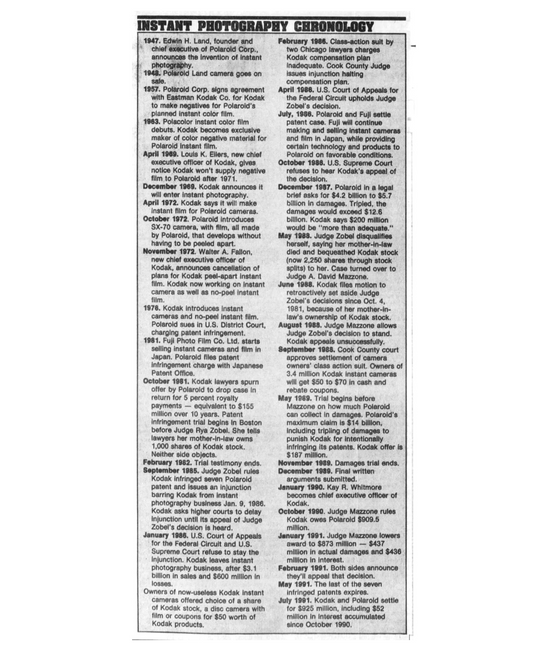 40051 | democrat and chronicle - instant photography chronology 1991-07-16