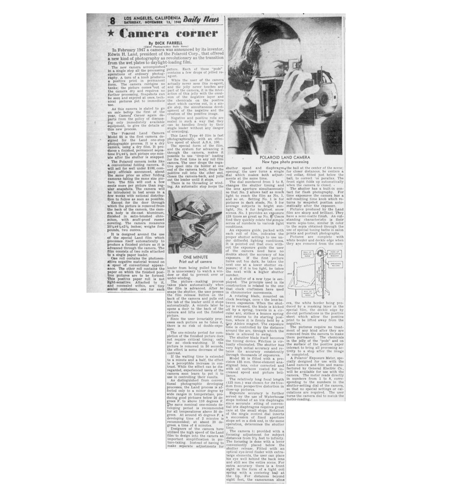 40051 | LA daily news - polaroid model 95 1948-11-13