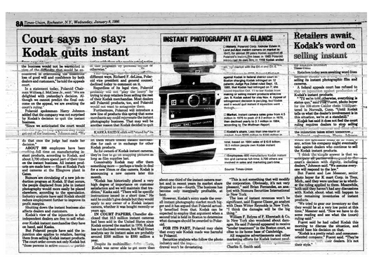 40051 | times union - kodak quits instant 1986-01-08