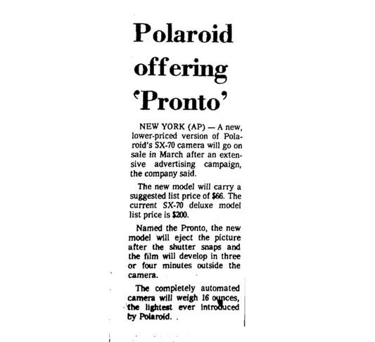 40051 | tucson citizen - polaroid offering pronto 1976-01-20