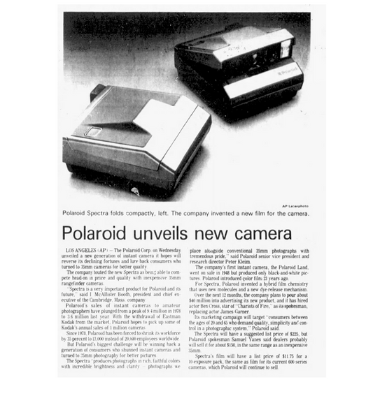 40051 | albany democrat - polaroid unveils new camera 1986-04-03
