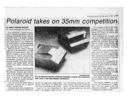 40051 | jacksonville journal - polaroid take on 35mm competition 1986-04-03