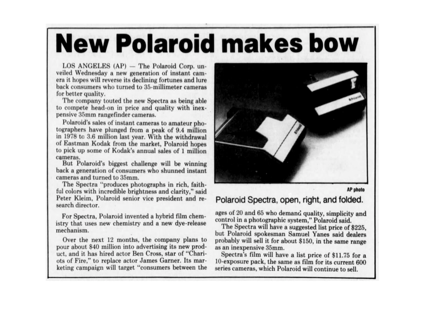 40051 | statesman journal - new polaroid makes bow 1986-04-03