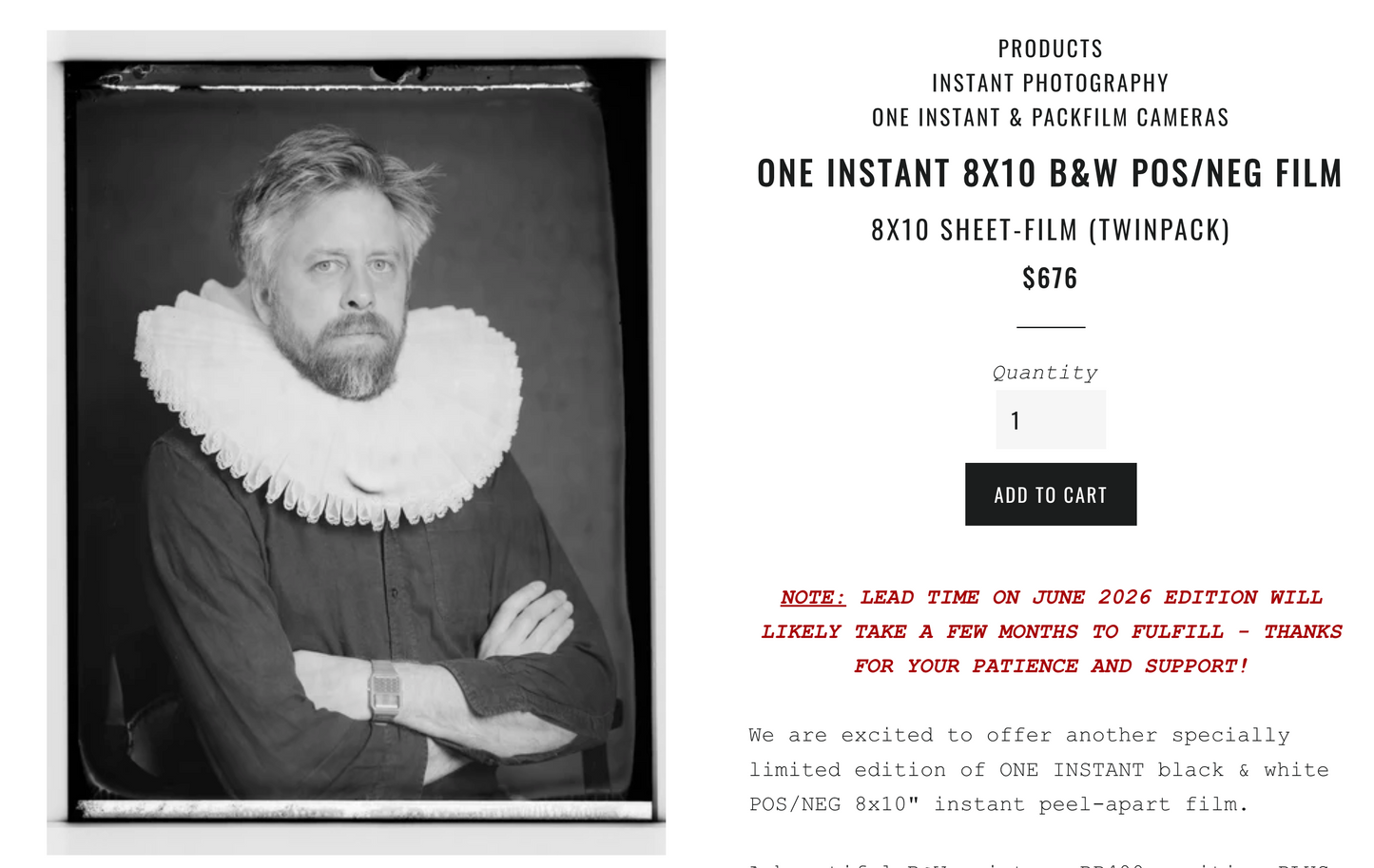20814 | one instant b/w pos/neg