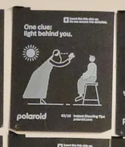 40351 | polaroid new logo instant shooting tips 10-03