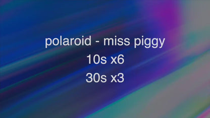 40631 | polaroid miss piggy 1981 10s x6 30s x3